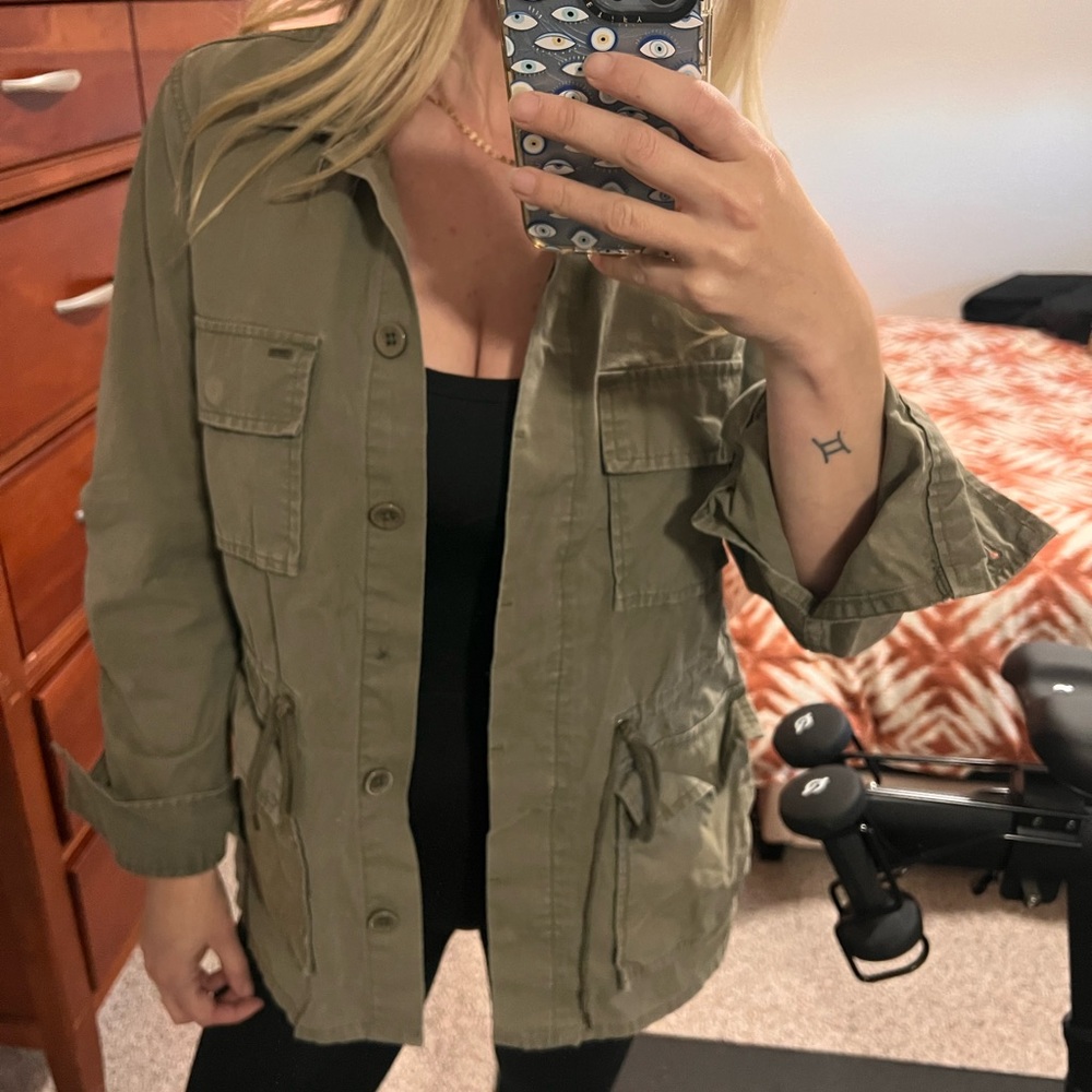 Women’s Obey x Keith Haring Utility Jacket | Army Green
